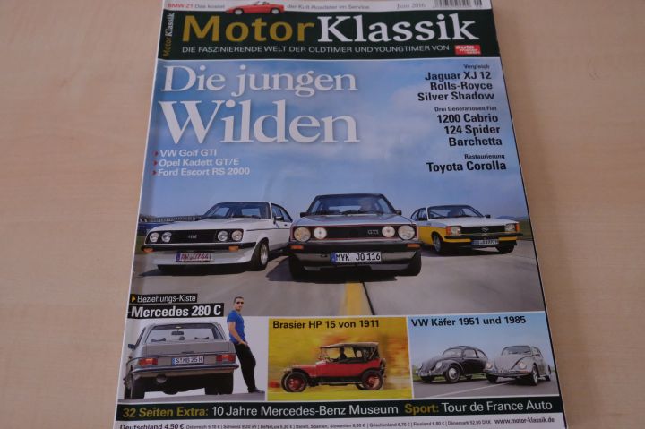 Deckblatt Motor Klassik (06/2016)
